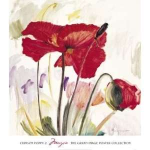  Marysia   Crimson Poppy 2 Canvas