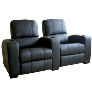  Wholesale Interiors Set of Two Leather Home Theater Seats 