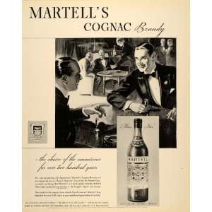  1934 Ad Martells Cognac Brandy Bottle France Party 