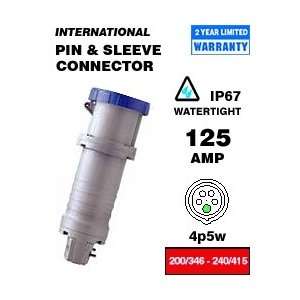   125 Amp 200/346 240/415 Volt Pin & Sleeve Connector