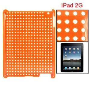   Plastic Cut out Rings Orange Red Back Cover for iPad 2 Electronics