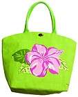 New Summer Purse Tote Beach/Shopping Bag Green Tropical Polynesian 