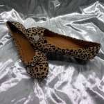   Fashion Casual Leopard Print Flats Shoes LORITA 04 CAMEL/Black NEW