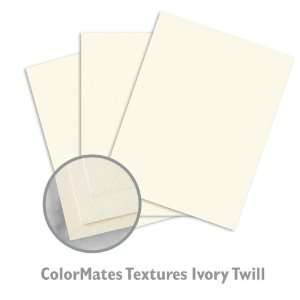  ColorMates Textures Ivory Twill Cardstock   250/Package 