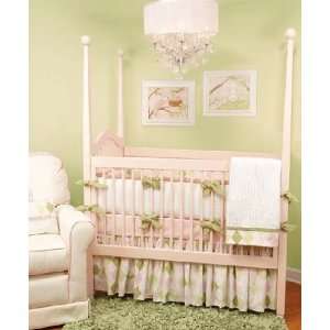 Ivy League Pink Crib Bedding by Doodlefish