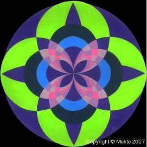  Compass Mandala Card 5 x 7