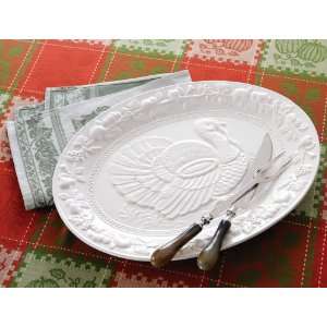  Ceramic Turkey Serving Platter by Collections Etc