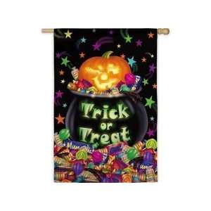 Trick Or Treat Suede Reflections Halloween Decorative 13 x 18 Garden 