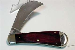 CASE XX ROSEWOOD HAWKBILL / PRUNERS KNIFE #2244  