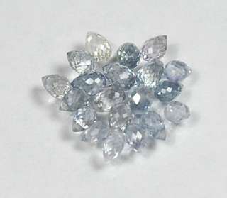 WE SELL QUALITY NATURAL LIGHT BLUE SAPPHIRE BRIOLETTES  