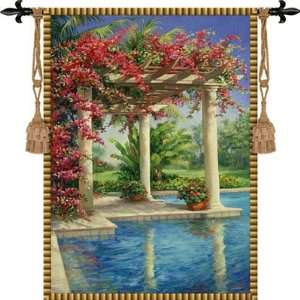  Trinity Tropical Poolside Arbor Garden Tapestry Wall 