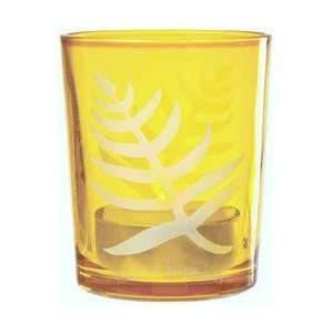  Yellow Fern Candle Holder