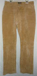 JOU JOU Tan Suede Ladies Leather Pants sz 9 10 30x30  