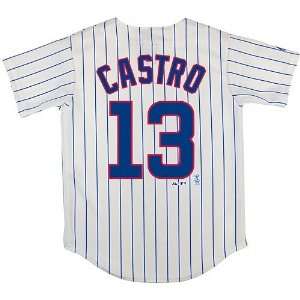 Majestic Chicago Cubs Starlin Castro Striped Jersey   Boys 4 7  