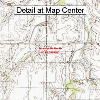 USGS Topographic Quadrangle Map   Jerseyville North, Illinois (Folded 