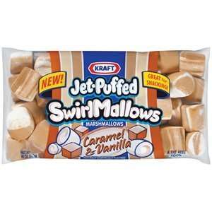 Kraft Jet PuffedCaramel & Vanilla Swirl Mallows Marshmallows 10 ounces 