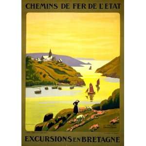  1940s Chemins de fer de ltat, excursions en Bretagne 