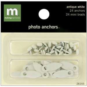  Making Memories Photo Anchor With Brads, Antique White 