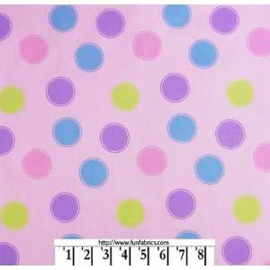  Dots Pink Fabric Arts, Crafts & Sewing