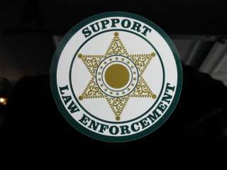 POLICE LAW ENFORCEMENT SUPPORT DECAL STICKER 3 HONDA CHEVY FORD 
