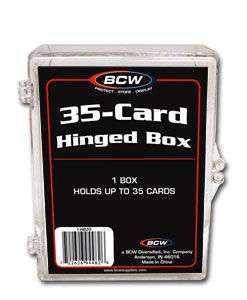 Plastic Hinged Storage Box 35 Card Count  100 to a case  