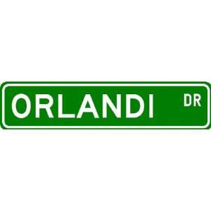  ORLANDI Street Sign ~ Personalized Family Lastname Sign 