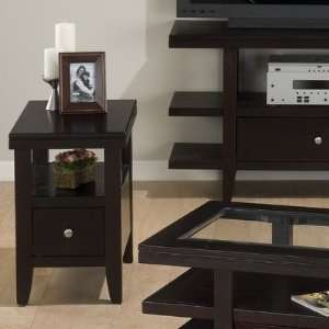   Jofran Chair Side Table in Deep and Rich Wenge 091 7 Furniture