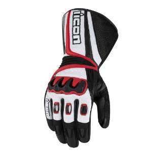  ICON COMPOUND MESH LONG GLOVES (SMALL) (RED) Automotive