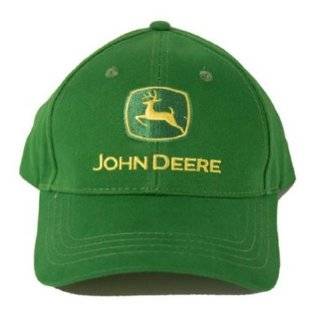 JOHN DEERE GREEN YELLOW TRUCKER HAT CAP MESH FARM ADJ  