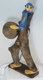 Interesting Driftwood Art Man Lamp  