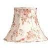   in. Wide Lamp Shade, Gold Beige with Floral Print Fabric, Laura Ashley