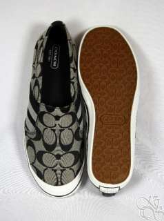 COACH Karma 12CM Signature C Elastic Slip On Sneakers Womens Shoes New 