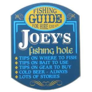  Fishing Hole Personalized Fishing Sign Patio, Lawn 