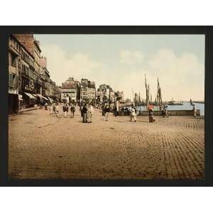  Harbor and Caligny quay, Cherbourg, France,c1895