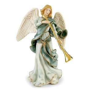 Lenox Little Town Of Bethlehem Ivory China Angel With Trumpet  