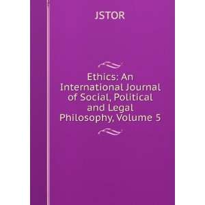   Journal of Social, Political and Legal Philosophy, Volume 5 JSTOR
