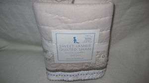 POTTERY BARN KIDS SWEET LAMBIE QUILTED SHAM PETITE/SM  