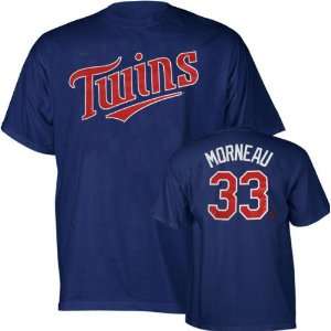 Justin Morneau Majestic Player Name and Number Navy Minnesota Twins 