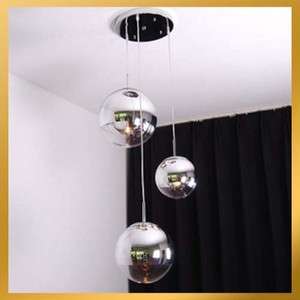Lamps   Mirror Ball Chandelier Bubble Light Pendant Lamp  