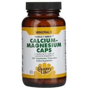  ctry Life Calcium + Magnesium VCaps, 180 ct (Quantity of 3 