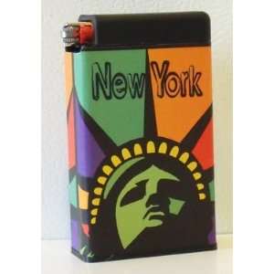 Cigarette Case New York Liberty. Built on lighter compartment. Holds 