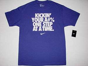 Nike Mens Kickin Your A#% T Shirt Purple NWT  