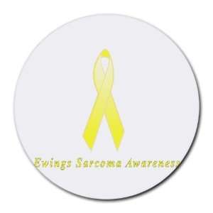  Ewings Sarcoma Awareness Ribbon Round Mouse Pad Office 