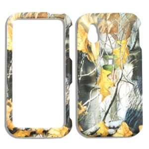 LG Arena GT950 Camo/Camouflage Hunter Series, w/ Dry Leaves Hard Case 