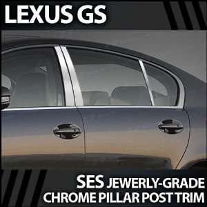  2006 2012 Lexus GS 6pc. SES Chrome Pillar Trim Covers 
