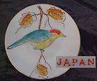Japan Demitasse Plate Yellow Breasted Bird & Gold Trim