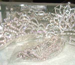 Large Wholesale 81pcs Bridal Rhinestone Mixed Crowns  