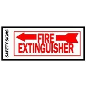   Hy Ko #FE 2L 4x10 Fire Extinguisher Sign Left Arrow