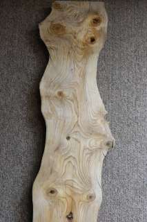 Knotty Pine Super Long & Wide Curly Figured Bar Top Mantel Lumber Slab 