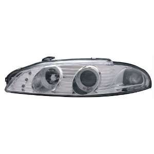 Mitsubishi Eclipse 97 99 Projector HeadLamps G2 2 Halo Chrome Clear 